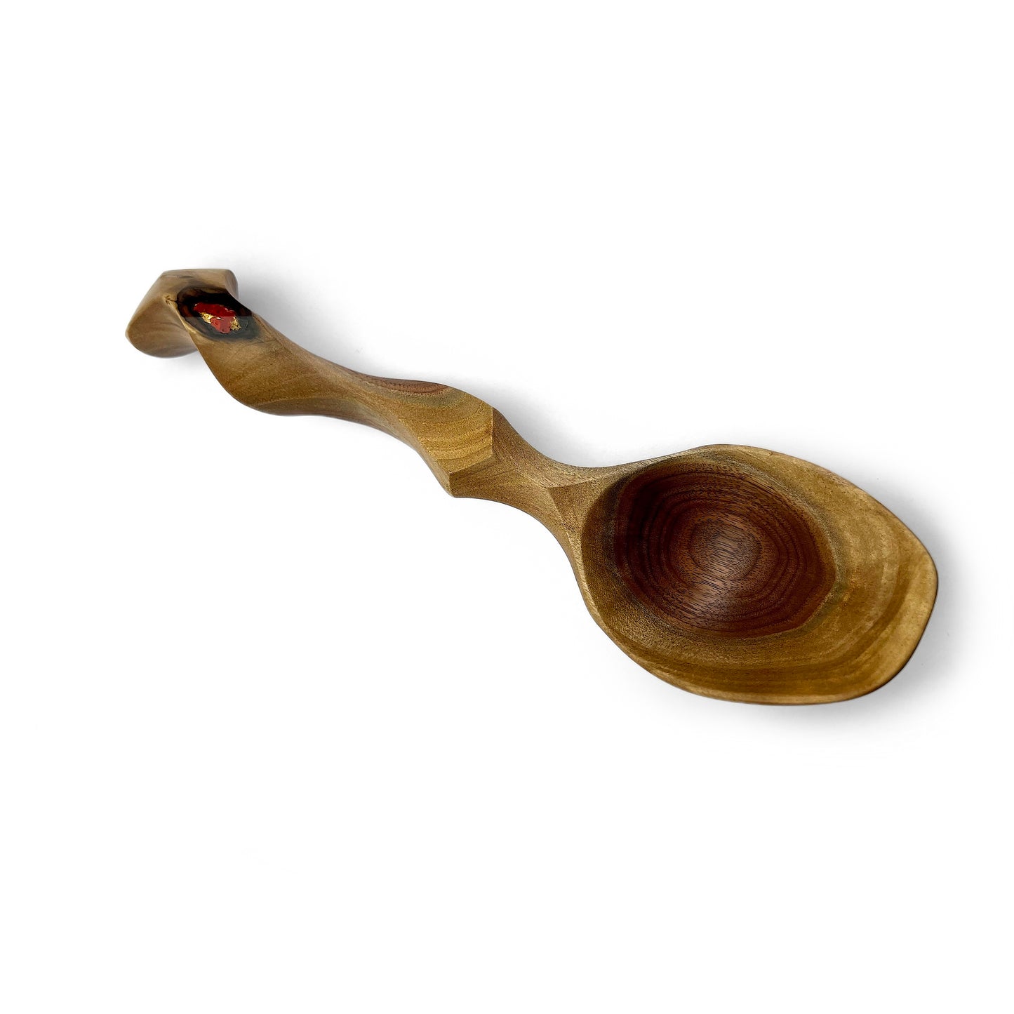 Black Walnut Ladle with Inlay