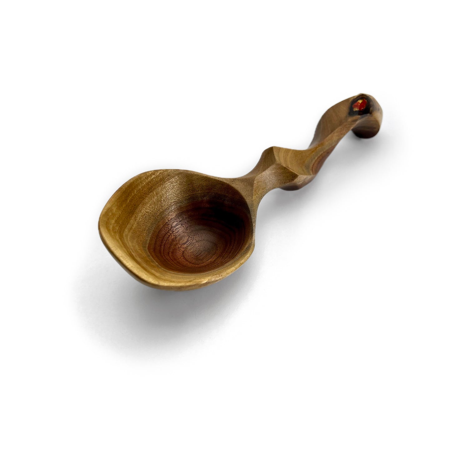 Black Walnut Ladle with Inlay