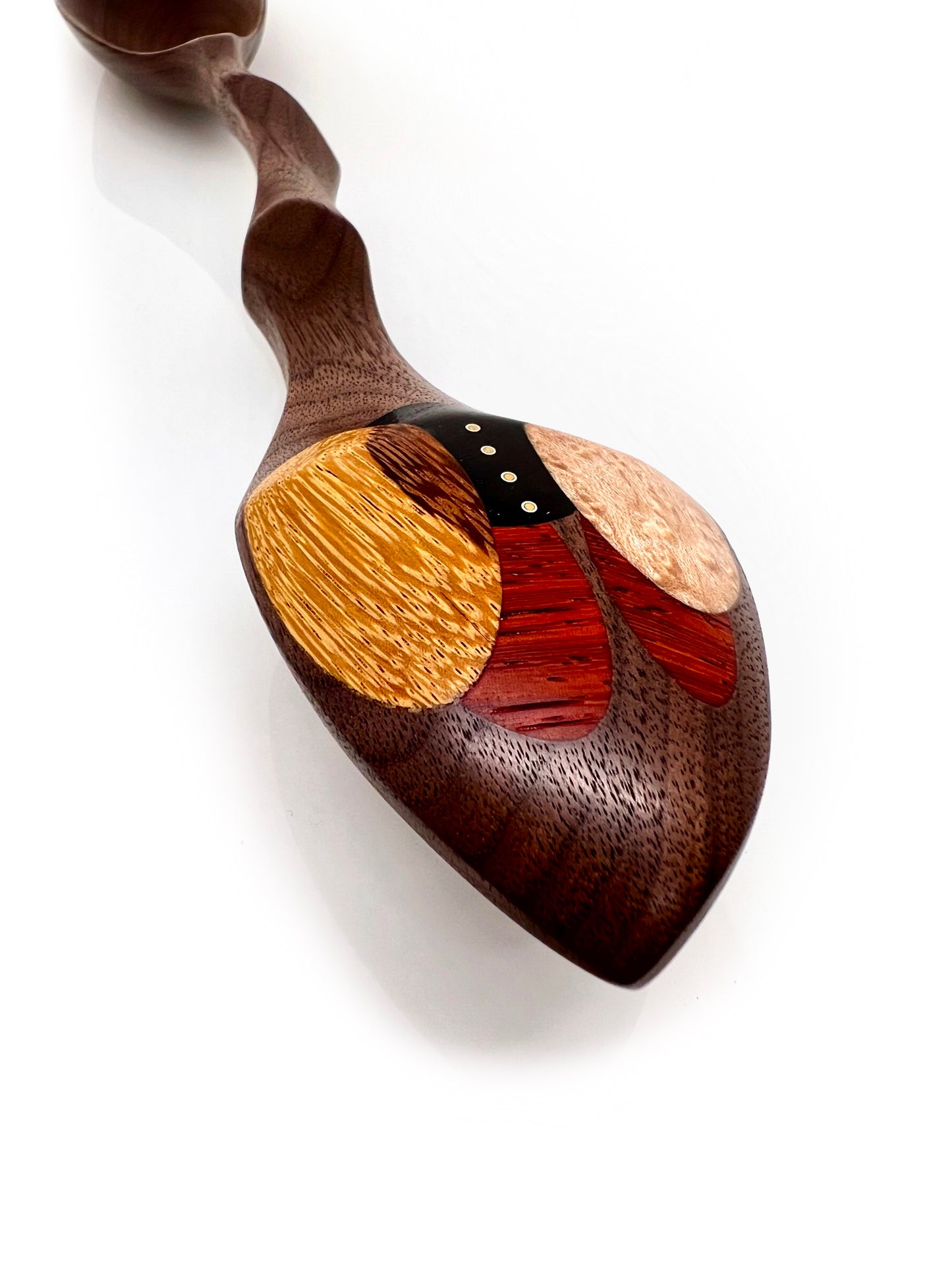 Multi Wood Walnut Wall Spoon